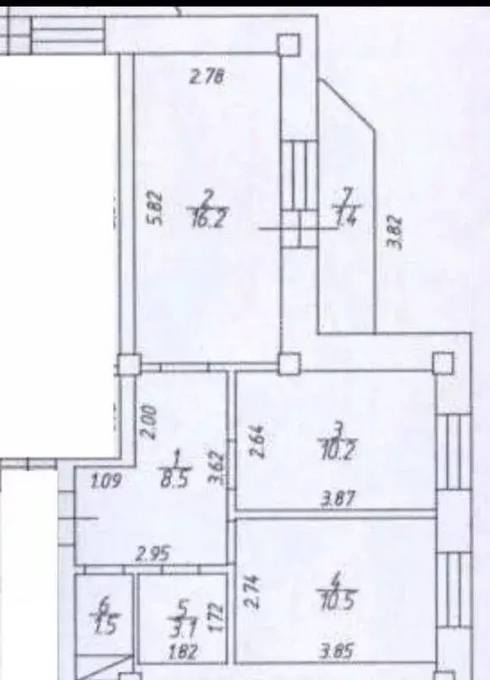 2-к кв. Омская область, Омск ул. Перелета, 26 (50.0 м) - Фото 2