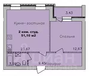 2-к кв. Новосибирская область, Новосибирск Дивногорский мкр, ул. ... - Фото 1