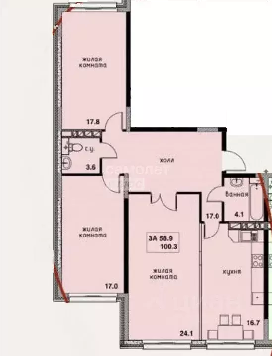 3-к кв. Калужская область, Балабаново Боровский район, 1 Мая ул., 11 ... - Фото 2