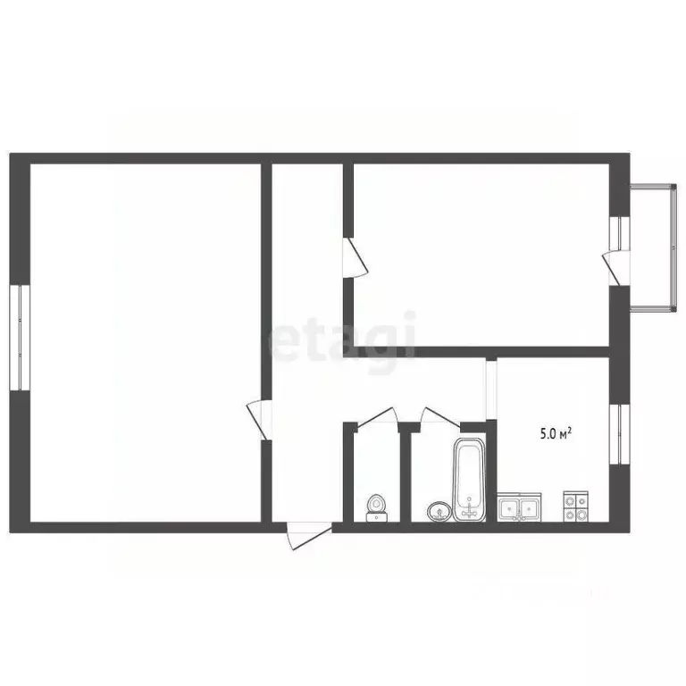 2-к кв. Крым, Евпатория ул. Советская (47.1 м) - Фото 2