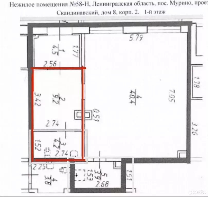 Помещение свободного назначения в Ленинградская область, Мурино ... - Фото 1
