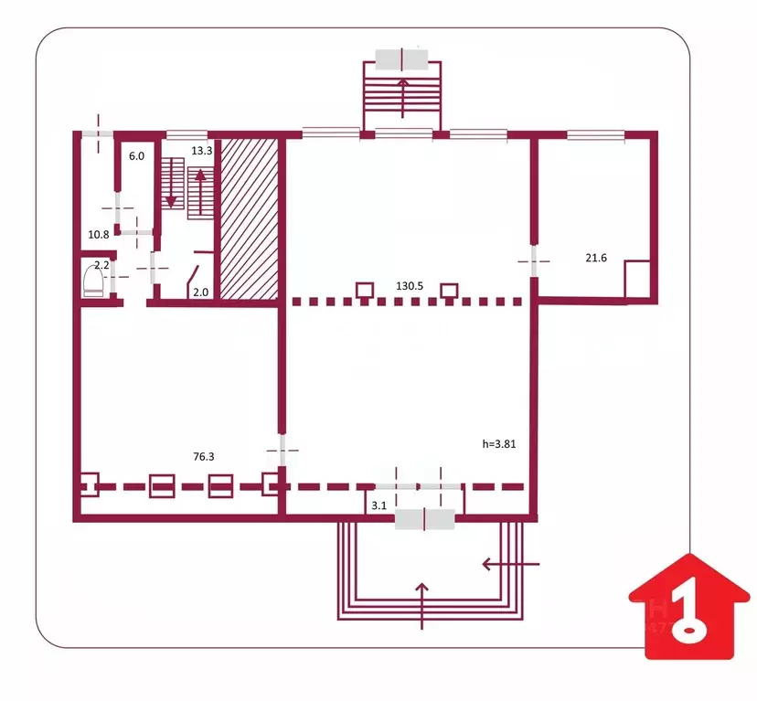 Помещение свободного назначения в Омская область, Омск ул. Ленина, 53 ... - Фото 2