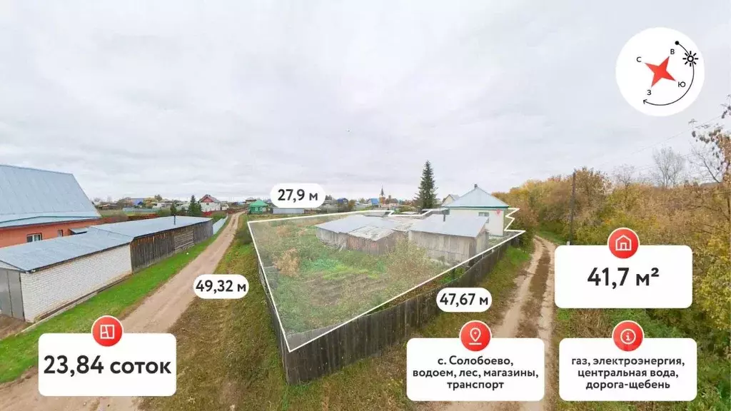 Дом в Тюменская область, Исетский муниципальный округ, с. Солобоево ... - Фото 1