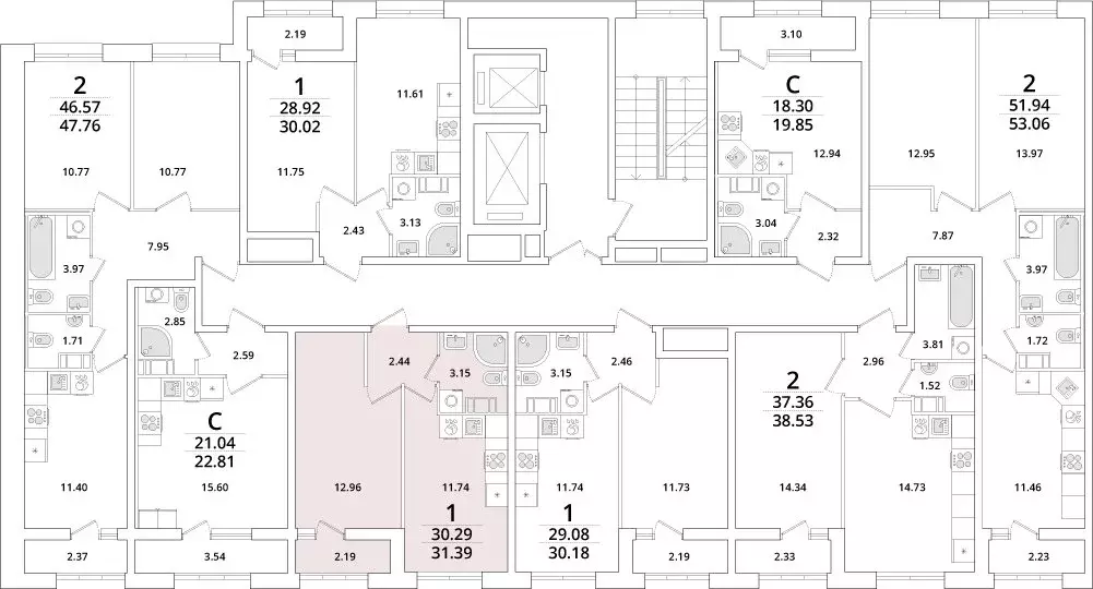 1-комнатная квартира: Санкт-Петербург, Полюстровский проспект, 75 ... - Фото 2