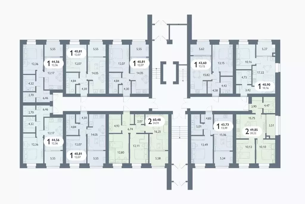 1-к кв. Брянская область, Брянский район, пос. Мичуринский, ... - Фото 2