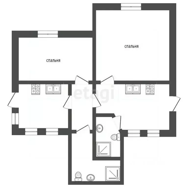 2-к кв. Крым, Ялта ул. Чехова, 10 (52.0 м) - Фото 1