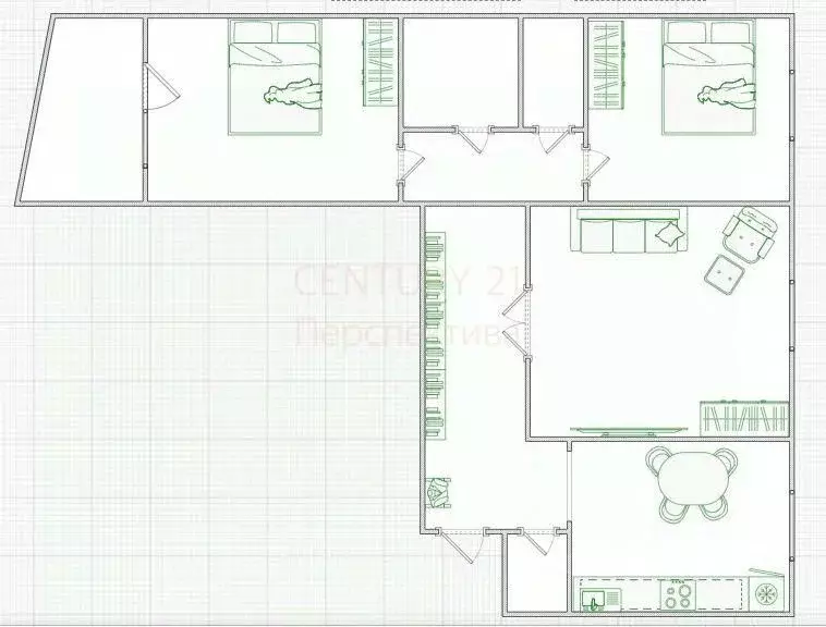 3-к кв. Московская область, Люберцы городской округ, Красково пгт ул. ... - Фото 2