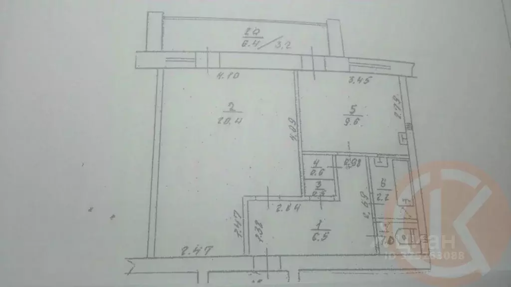1-к кв. Крым, Сакский район, с. Вересаево ул. Школьная (44.0 м) - Фото 1