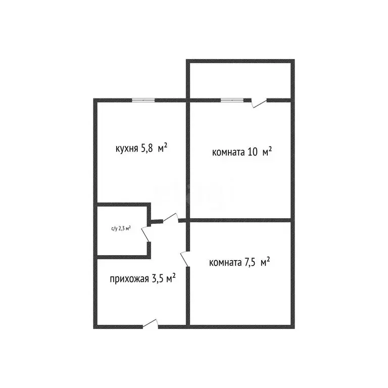 1-комнатная квартира: Краснодар, Московская улица, 86 (29.1 м) - Фото 1