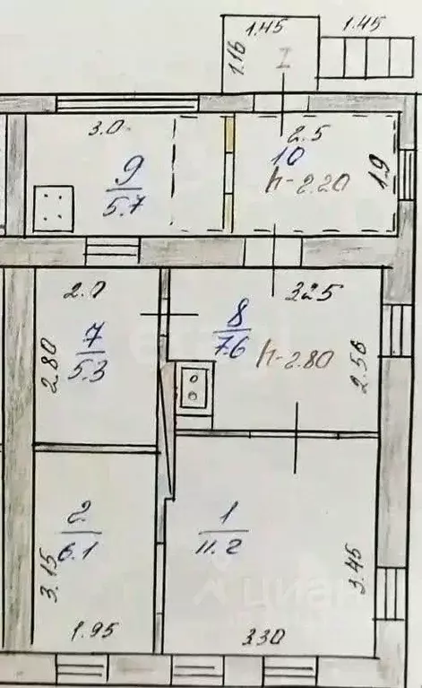 Дом в Белгородская область, Белгород ул. Горького, 8/1 (43 м) - Фото 2