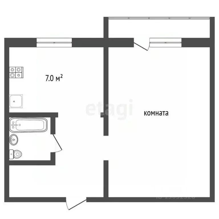 1-к кв. Владимирская область, Муром ул. Ленина, 85 (38.2 м) - Фото 1