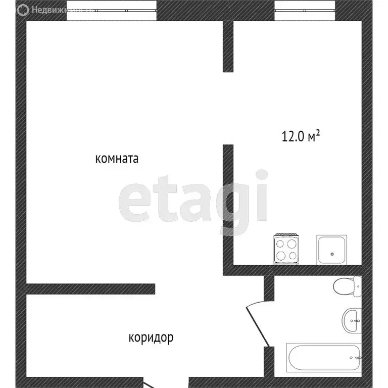 1-комнатная квартира: Кемерово, Соборная улица, 14А (43 м) - Фото 1