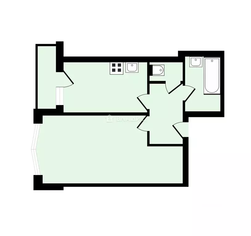 1-к кв. Ленинградская область, Ломоносовский район, Виллозское ... - Фото 2