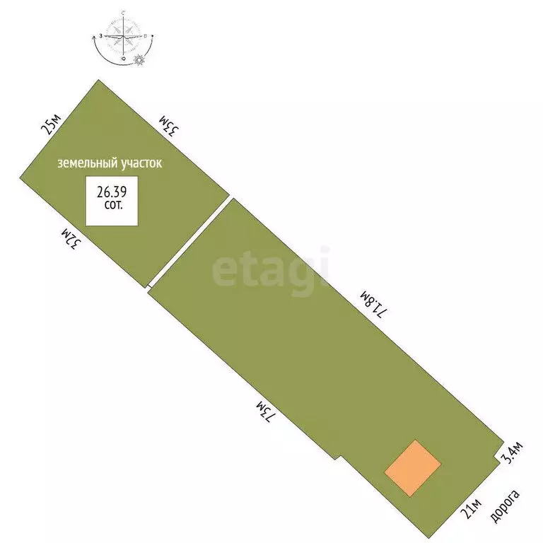 Дом в село Покров, Октябрьская улица (44.1 м) - Фото 2