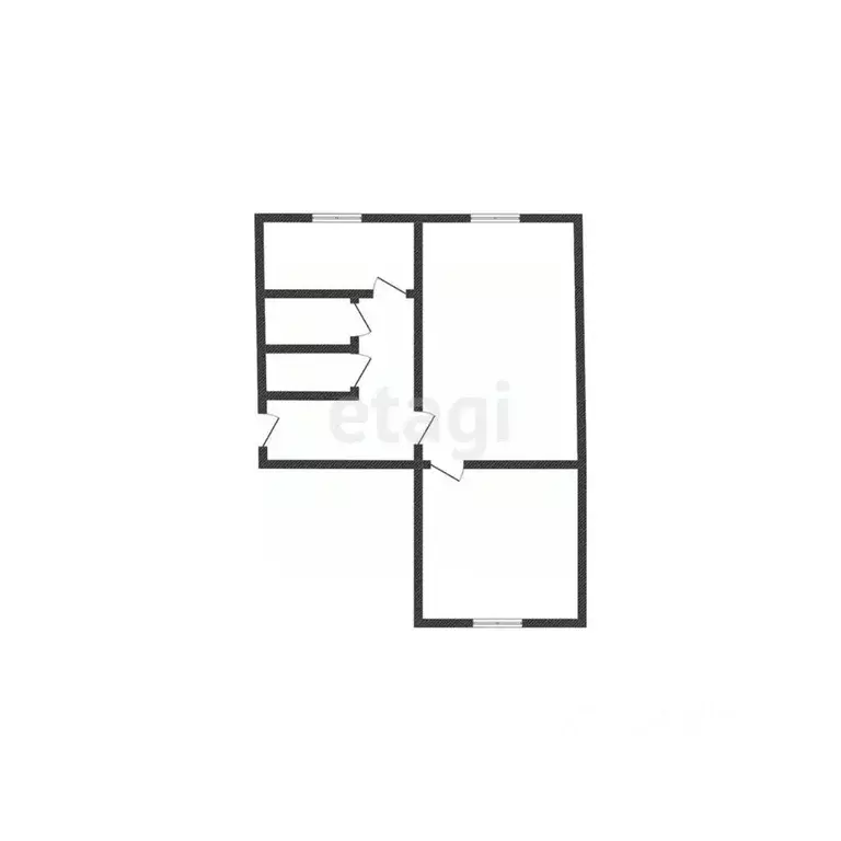 2-к кв. Курская область, Железногорск ул. Димитрова, 7к2 (44.0 м) - Фото 1