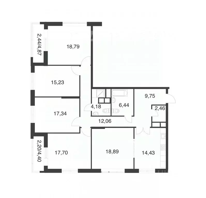 5-к кв. Москва Волоколамское ш., 71к5 (141.9 м) - Фото 1
