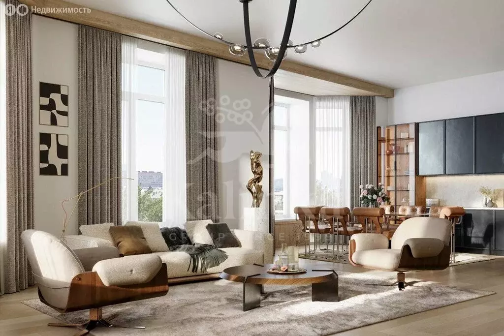 2-комнатная квартира: Москва, улица Большая Полянка, 44 (81.6 м) - Фото 2