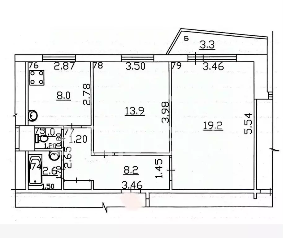 2-к кв. Самарская область, Самара просп. Карла Маркса, 241 (52.0 м) - Фото 1