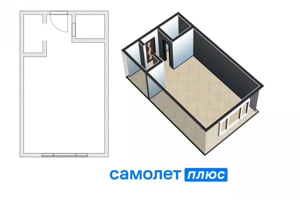 Квартира-студия: Кемерово, Инициативная улица, 6 (18.8 м) - Фото 1