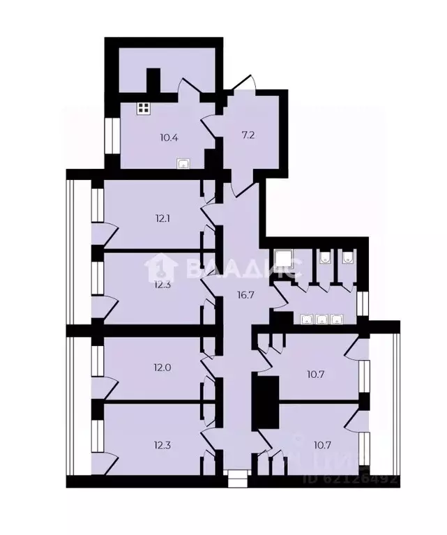 6-к кв. Санкт-Петербург ул. Академика Константинова, 4К1 (124.7 м) - Фото 2