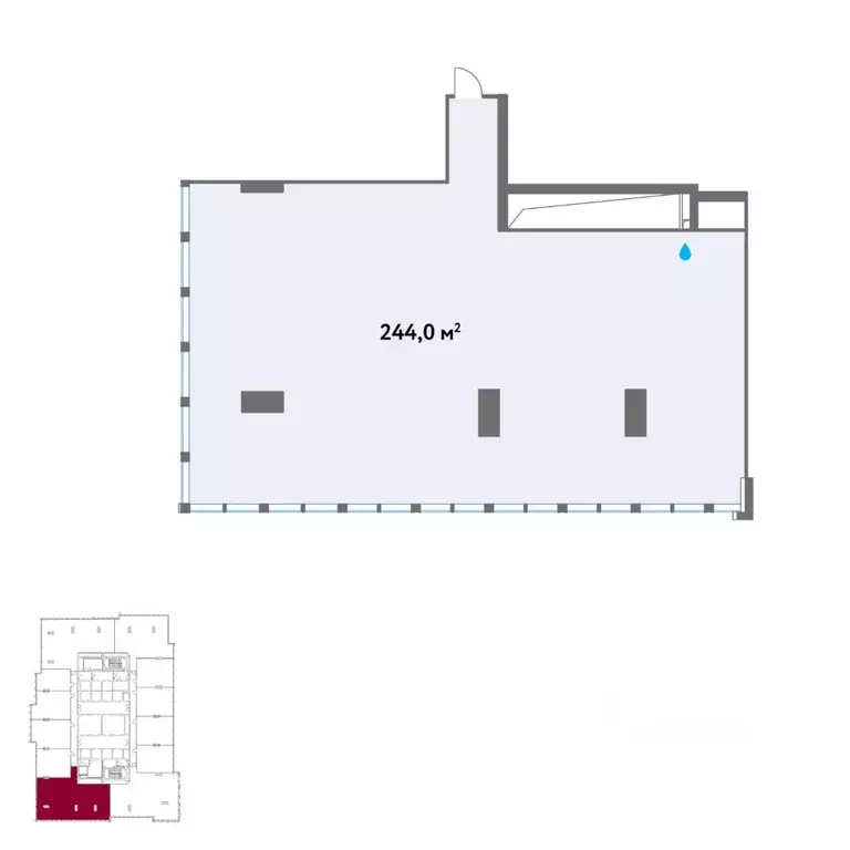 Офис в Москва Кинематографический кв-л,  (244 м) - Фото 2
