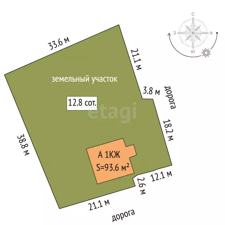 Дом в село Червишево, Пышминская улица (93.6 м) - Фото 1