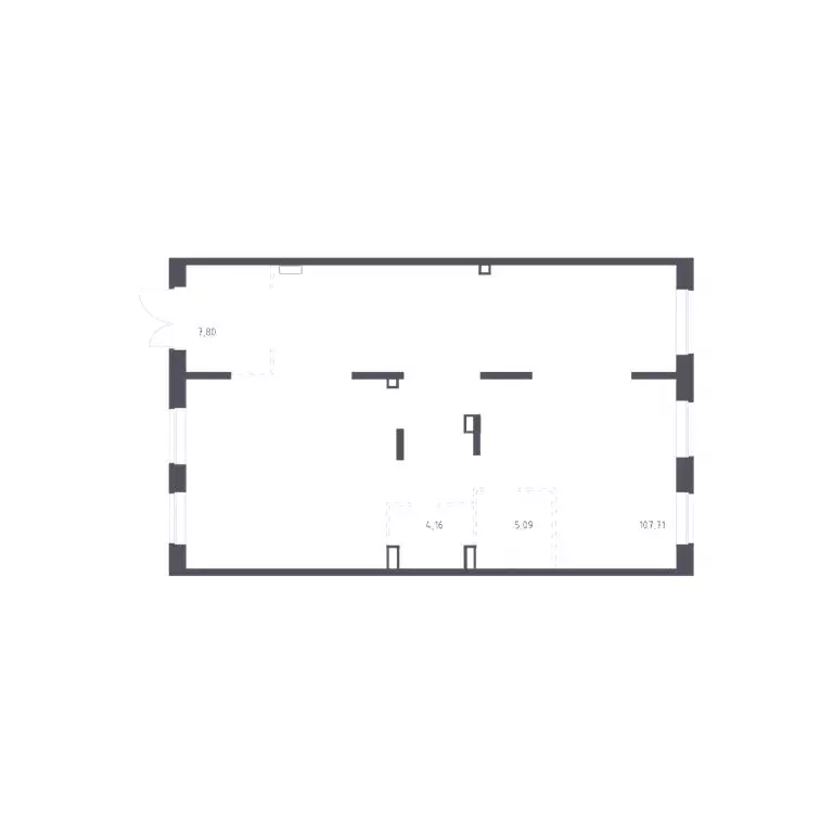 Помещение свободного назначения (124.76 м) - Фото 1