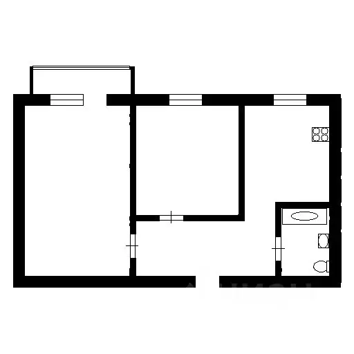 2-к кв. Новосибирская область, Новосибирск Выборная ул., 129 (52.2 м) - Фото 1