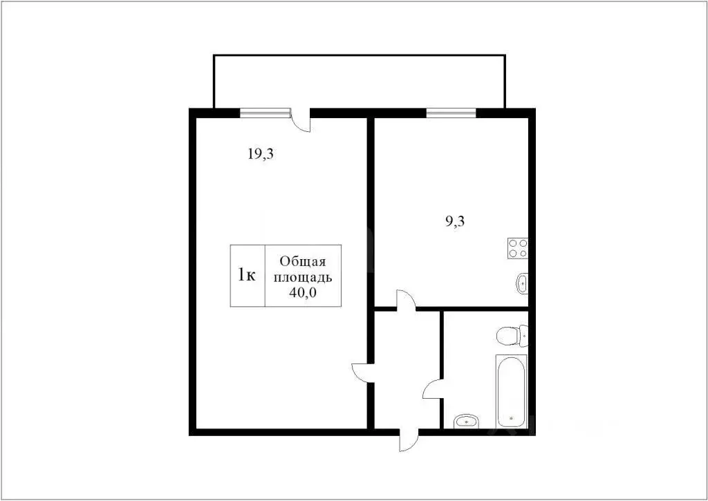 1-к кв. Новосибирская область, Новосибирск Выборная ул., 89/4 (36.0 м) - Фото 2
