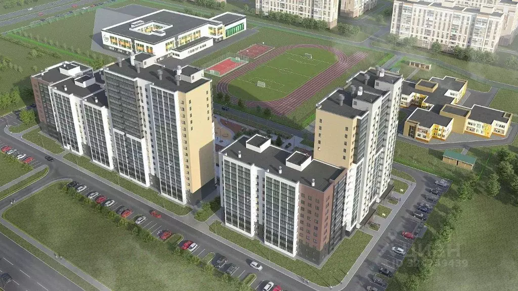 1-к кв. Татарстан, Нижнекамск Время жилой комплекс (39.3 м) - Фото 2