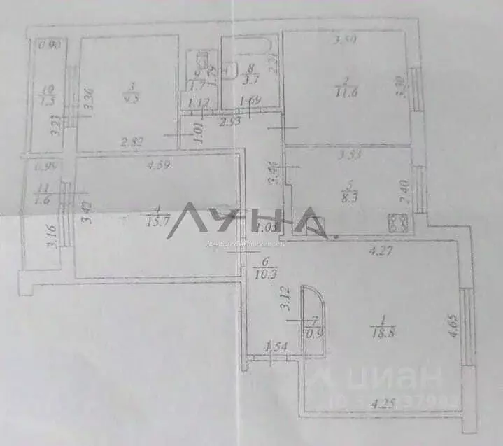 4-к кв. Татарстан, Нижнекамск ул. Сююмбике, 69 (80.5 м) - Фото 2