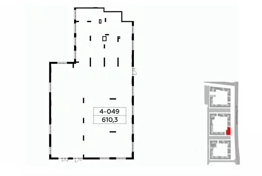 Торговая площадь в Москва ул. Гренадерская, 9к1 (610 м) - Фото 1