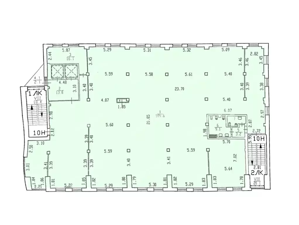 Офис в Санкт-Петербург Лесной просп., 19к1 (650 м) - Фото 1