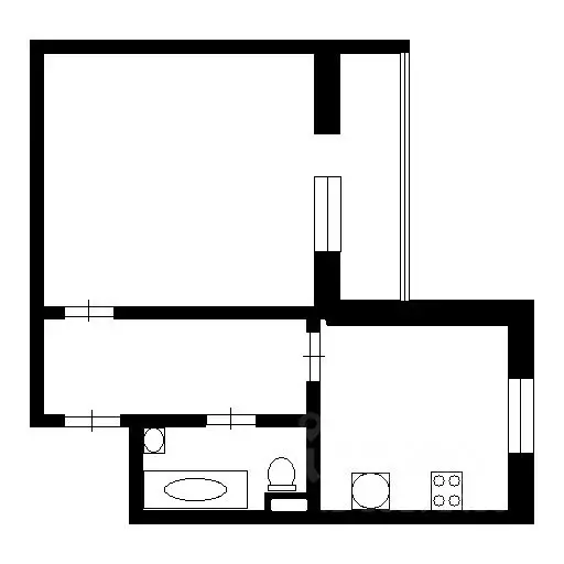 1-к кв. Красноярский край, Красноярск Северный мкр, ул. Водопьянова, 8 ... - Фото 2