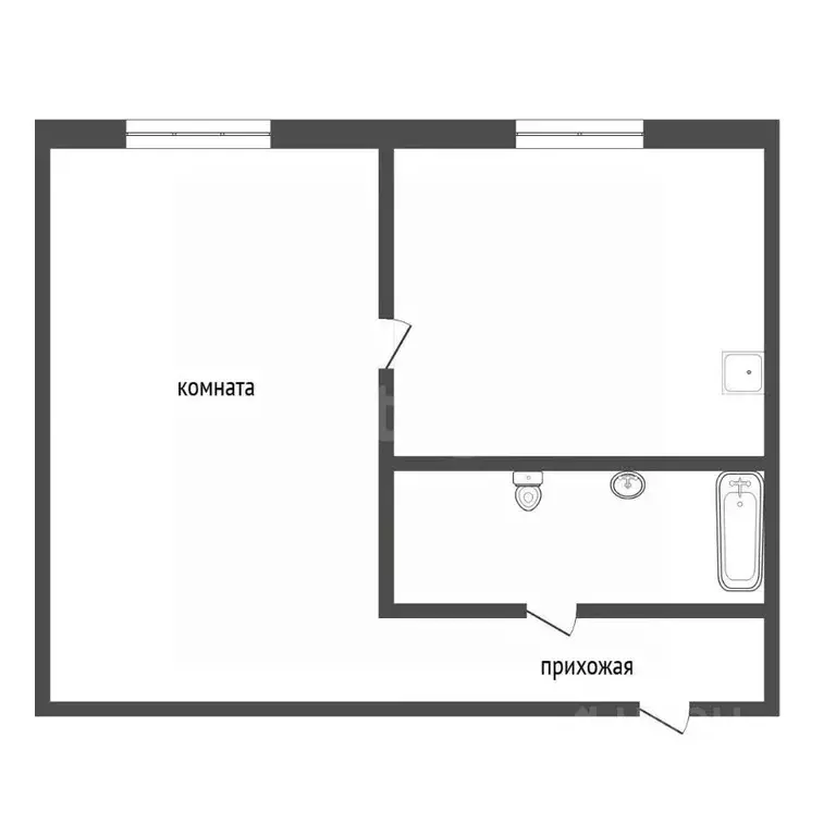1-к кв. Иркутская область, Иркутск ул. Лермонтова, 327В (32.8 м) - Фото 2