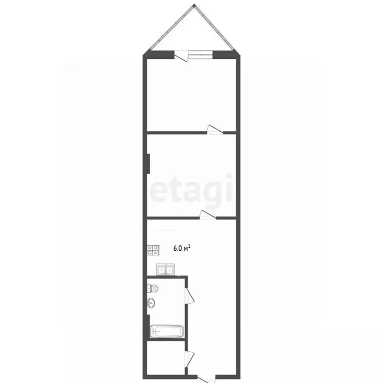 2-к кв. Московская область, Химки Зеленая ул., 6к1 (50.8 м) - Фото 2