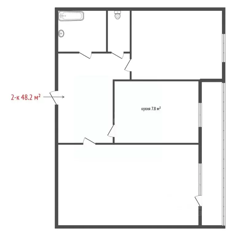 2-к кв. Свердловская область, Екатеринбург ул. Черепанова, 6 (48.2 м) - Фото 1