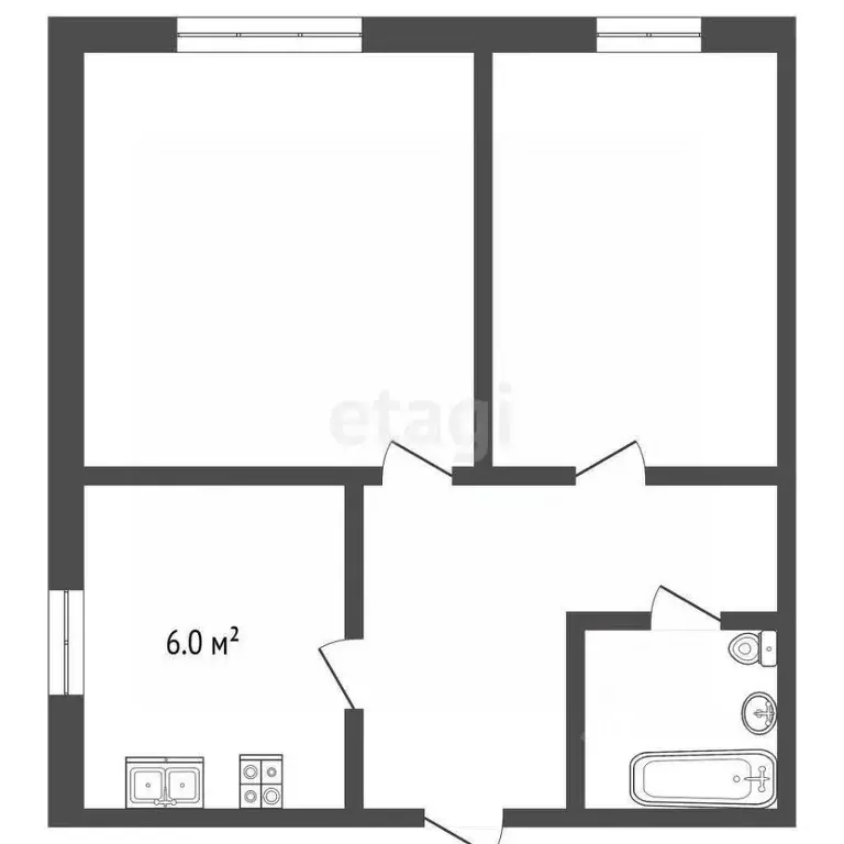 2-к кв. Ставропольский край, Минеральные Воды Тихая ул. (35.0 м) - Фото 1