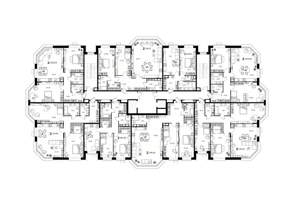 2-к кв. Пензенская область, Заречный Братская ул., 8 (115.93 м) - Фото 1