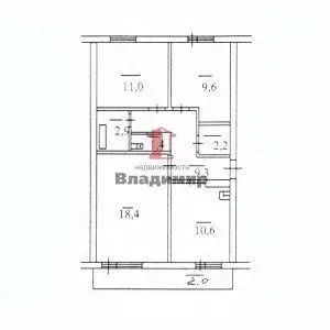 3-к кв. Приморский край, Находка ул. Астафьева, 5А (65.4 м) - Фото 1