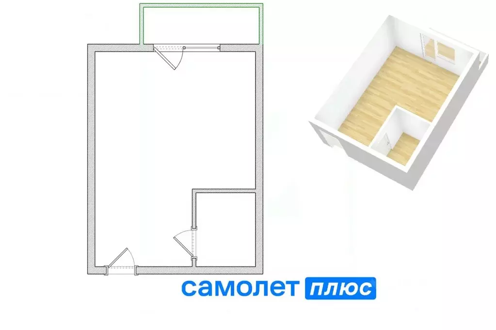 1-к кв. Кемеровская область, Кемерово ул. Дегтярева, 7 (24.8 м) - Фото 1