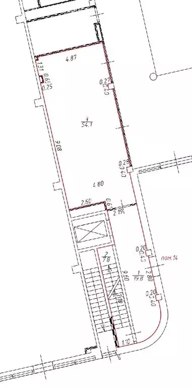 Помещение свободного назначения (422.8 м) - Фото 1