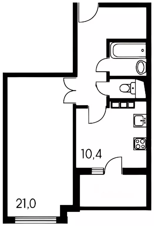 1-к кв. Московская область, Мытищи ул. Борисовка, 14 (48.0 м) - Фото 1