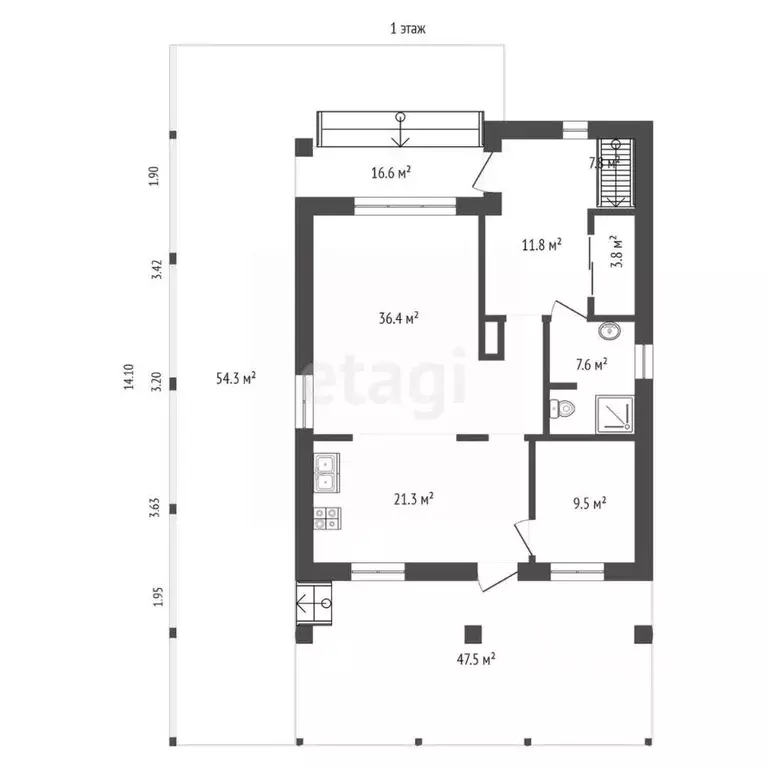 Дом в Краснодарский край, Новороссийск ул. Монолитная (213 м) - Фото 2