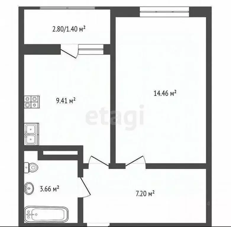 1-к кв. Ростовская область, Ростов-на-Дону ул. Зорге, 11 (36.1 м) - Фото 1