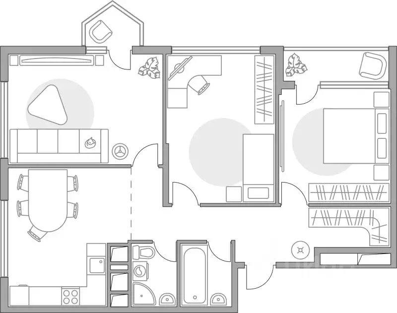 3-к кв. Московская область, Долгопрудный Гранитный мкр, Бригантина ... - Фото 1