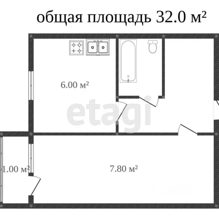 1-к кв. Вологодская область, Сокол Советская ул., 55 (32.3 м) - Фото 2