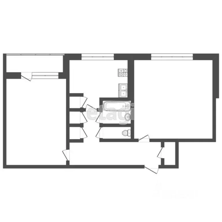 2-к кв. Мордовия, Саранск ул. Сущинского, 36 (49.0 м) - Фото 0