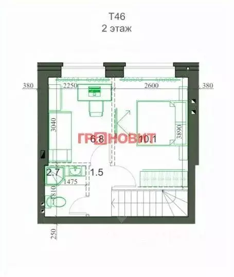 Таунхаус, 46 м - Фото 0