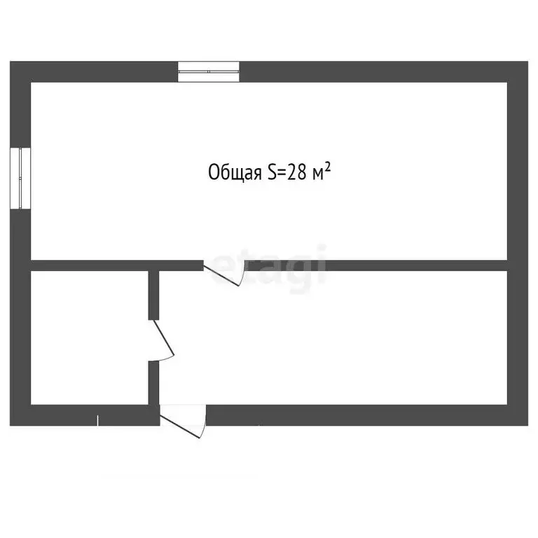 Дом в Междуреченск, улица Чудоякова (28 м) - Фото 1
